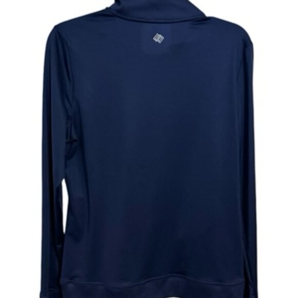 * ❤️NWT NAVY/TEAL WORKOUT/CASUAL ZIPPER FRONT JACKET   MEDIUM - Picture 3 of 8